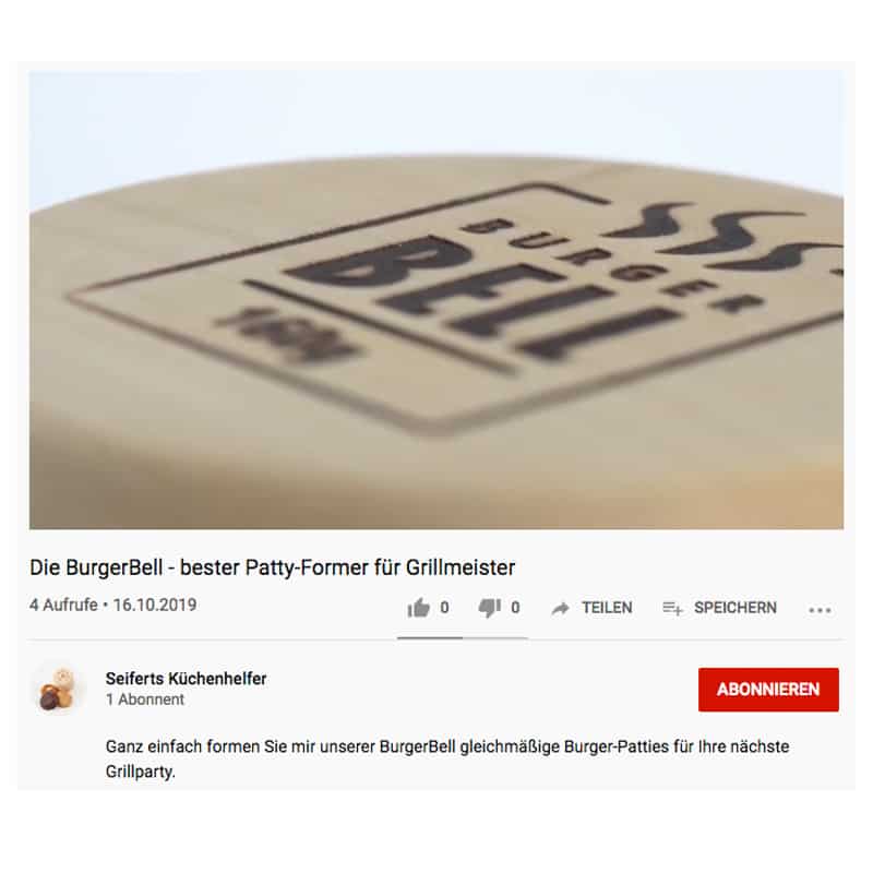 Screenshot YouTube: Die BurgerBell
